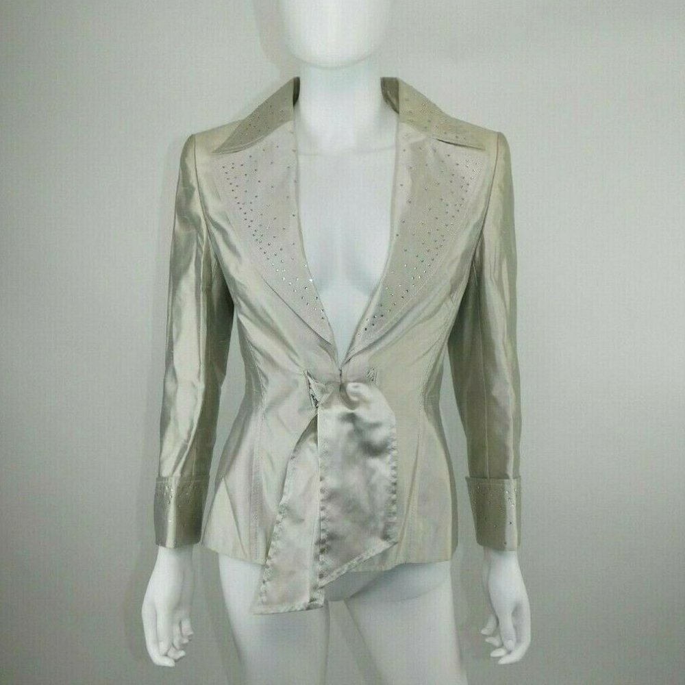 ESCADA NWOT Crystal Studded Blazer Jacket